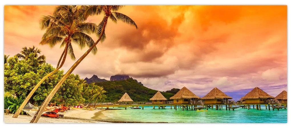 Kép - Bora Bora szigete (120x50 cm)