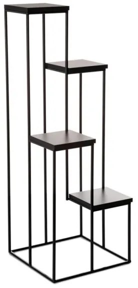 KASKADA virágtartó állvány 110x40 cm fekete