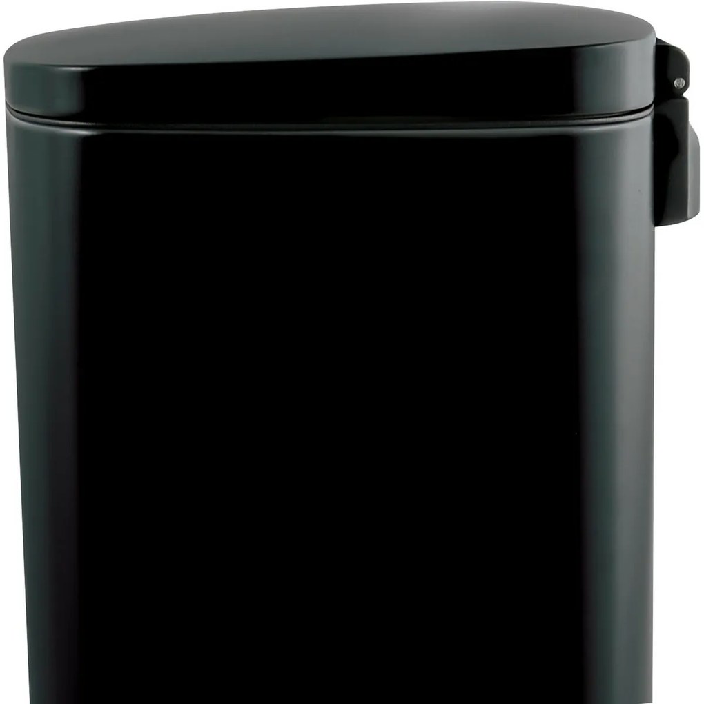 Spirella Pedálos szemetes soft-close Akira 50 l,matt fekete, 50 l