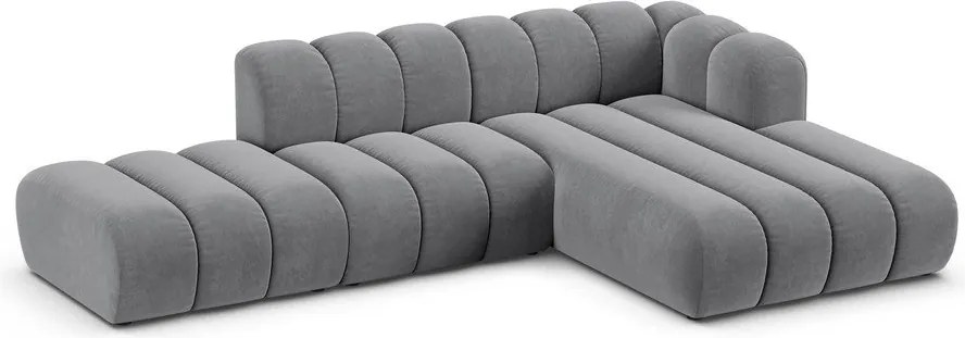 Világosszürke sarokkanapé (jobb oldali) Lupine – Micadoni Home