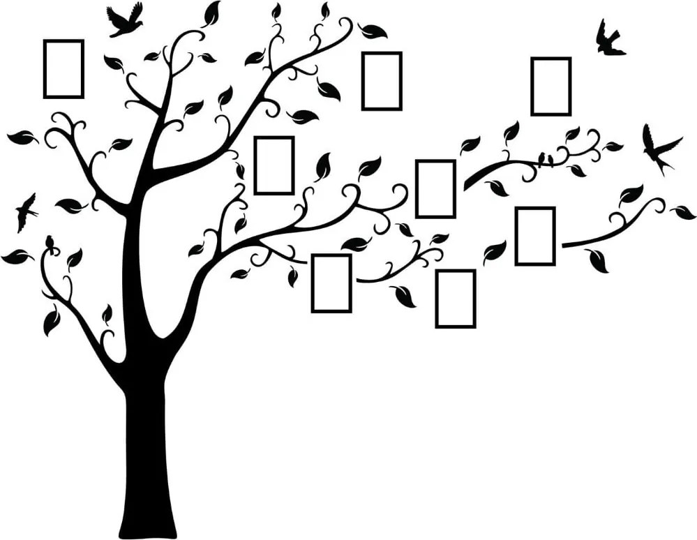 DUBLEZ | Családfa képkeretekkel a falra