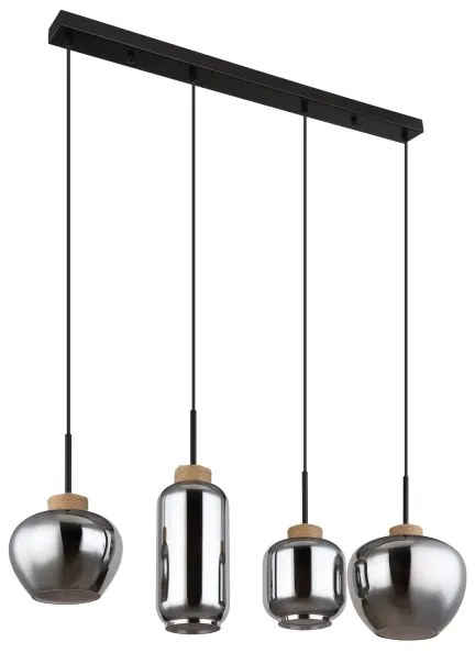 Globo 15549-4H - Csillár zsinóron MATT 4xE27/40W/230V