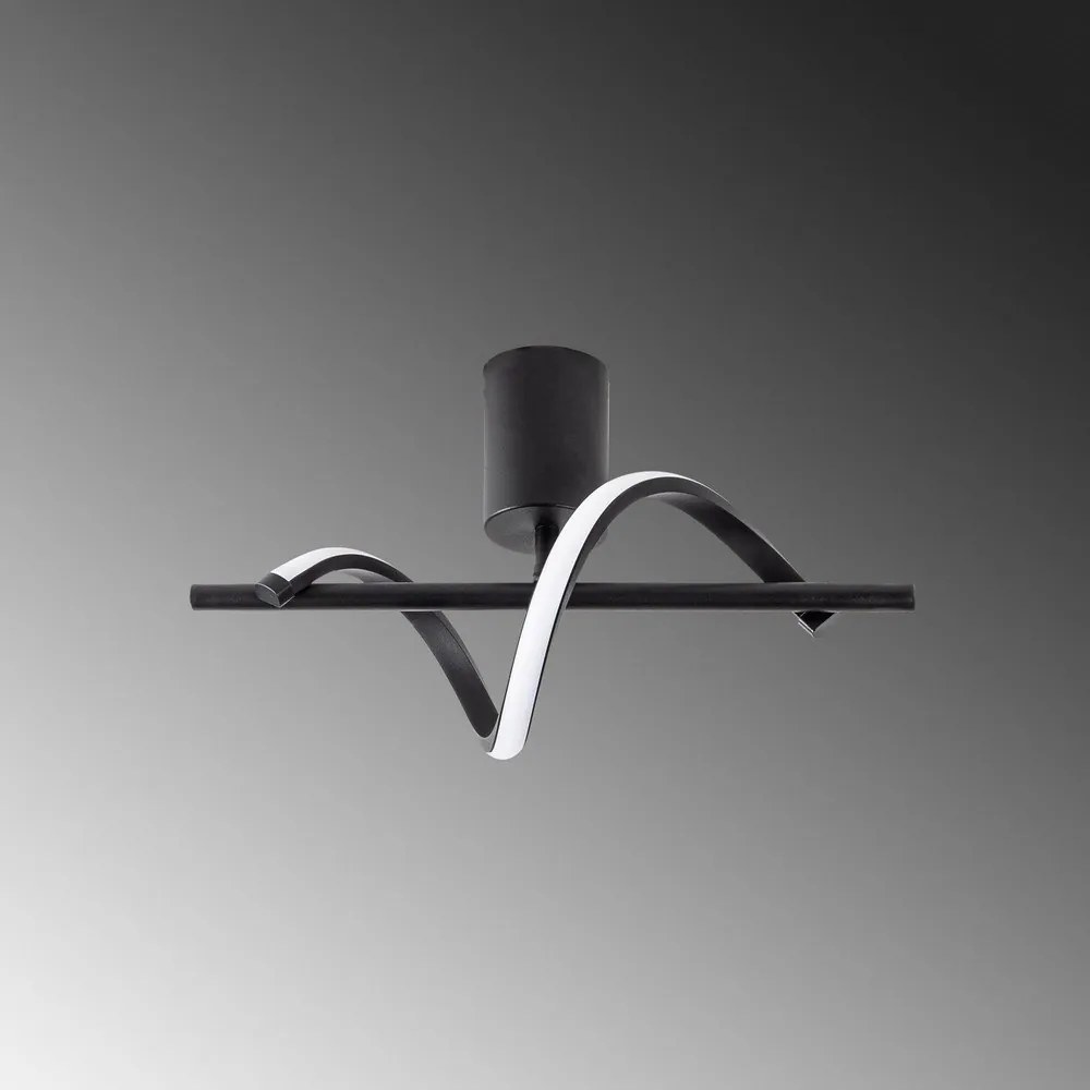 Fekete LED mennyezeti lámpa 7x41 cm Likma – Opviq lights