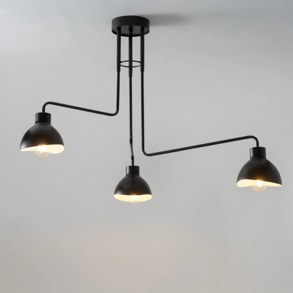SIGMA LIGHTING 32449 HOLI Mennyezeti Csillár Fehér, Fekete E27 IP20