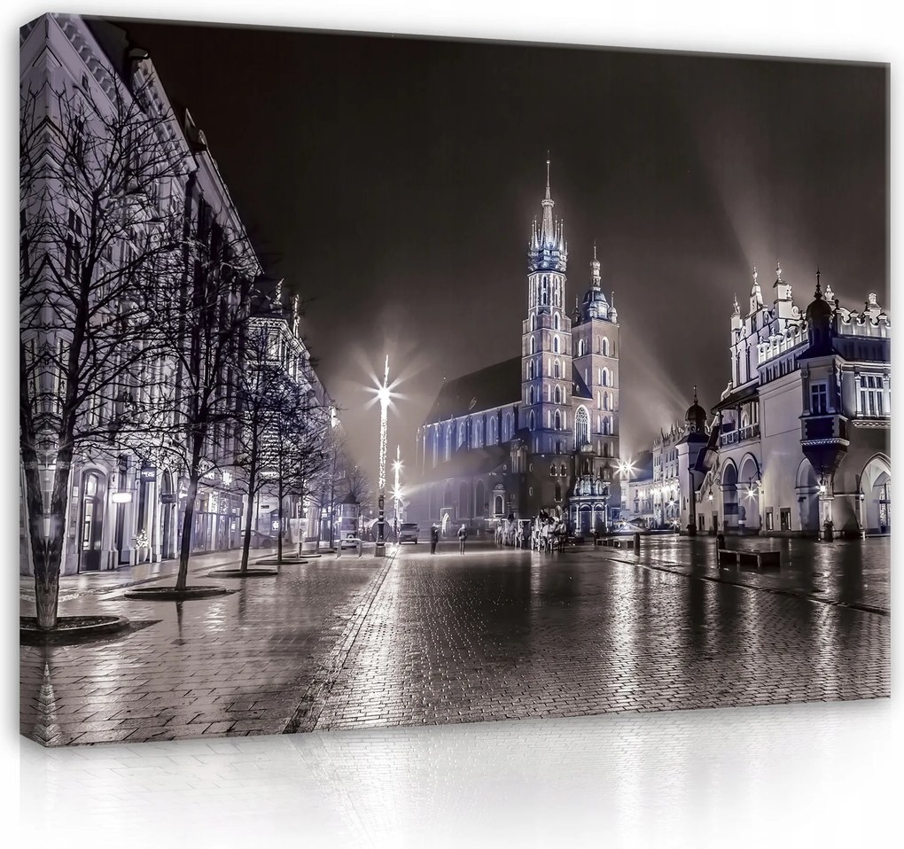 Vászonkép Krakkó Város Modern Vászon Fal Hálószoba Nappali 100x70