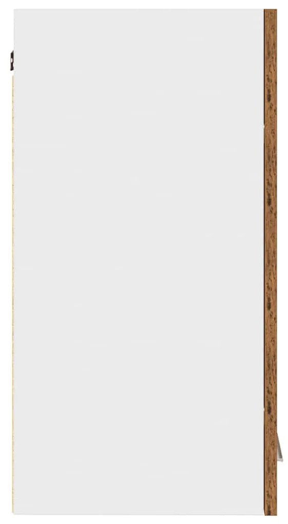 antik fa színű szerelt fa konyhai fali szekrény 60x31x60 cm
