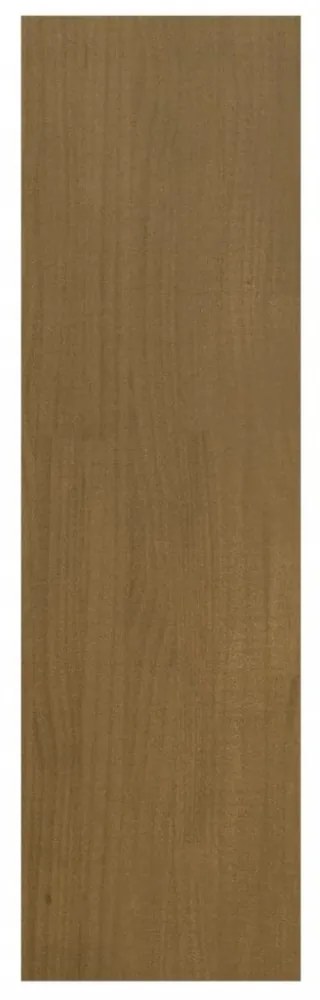 mézbarna fenyőfa könyvszekrény/térelválasztó 40 x 30 x 103,5 cm