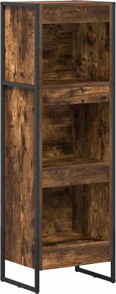 vidaXL Könyvespolc Füstös tölgy 80 x 30 x 155 cm Faanyag