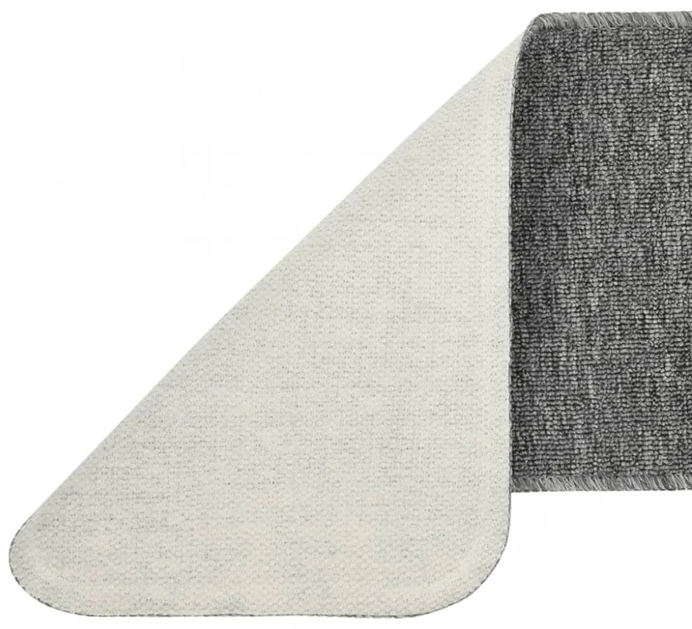 15 db szürke négyszögű csúszásmentes lépcsőszőnyeg 75 x 20 cm
