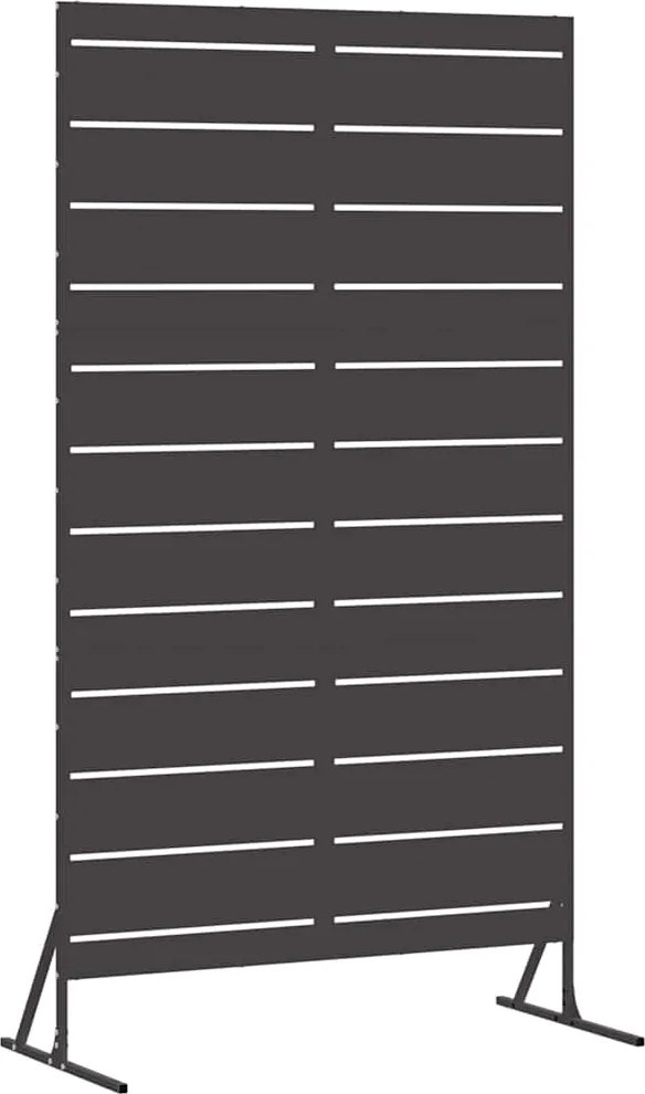 vidaXL Magánszféra Képernyő Fekete 100 x 50 x 180 cm Acél