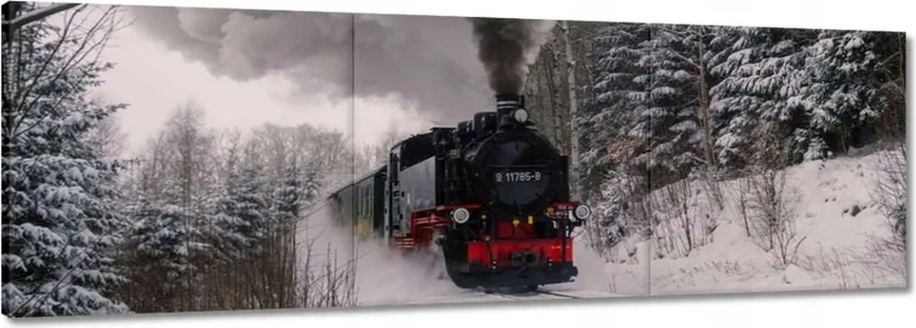 Vászonkép 90x30 Mozdony