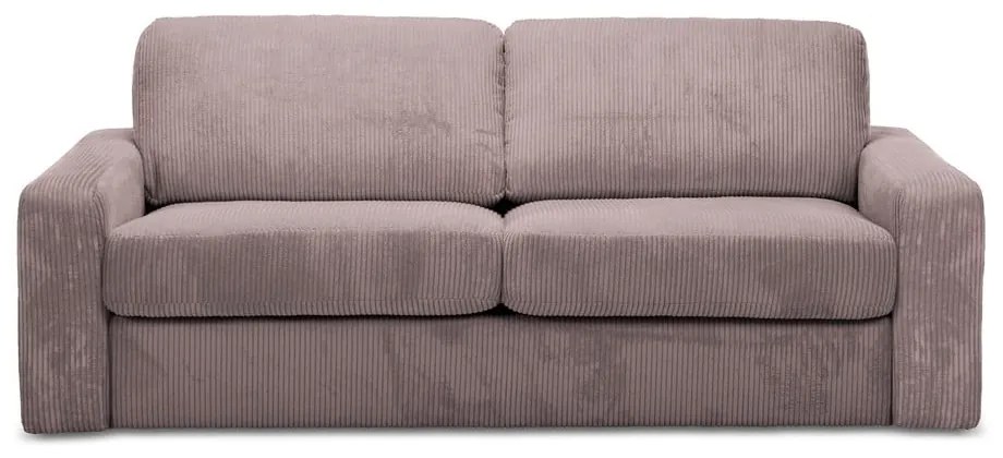 Törtrózsaszín kordbársony kinyitható kanapé 195 cm Nona – Makamii