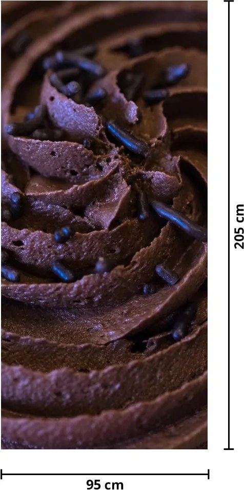 Fotótapéta ajtóra - Csokoládé cupcake (95x205cm)