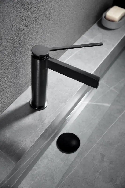 AREZZO design ELEGANT mosdócsaptelep, gun metal