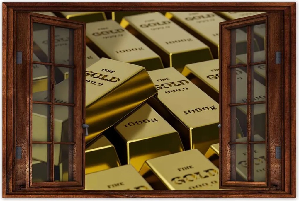 Poszterek 90x60 Arany rúd arany 1000g