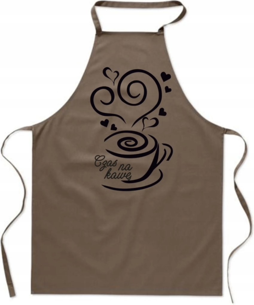 Nyomtatott Kötény Kávé Idő Kávé Szív férfi Női ajándék