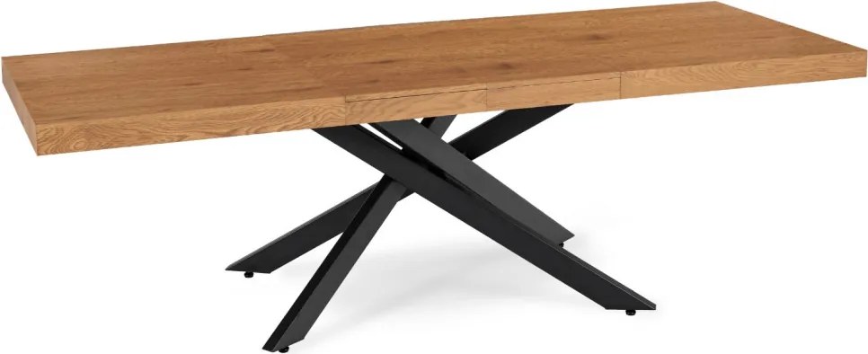 HAMPTON bővíthető asztal 160-240 cm arany tölgy/fekete