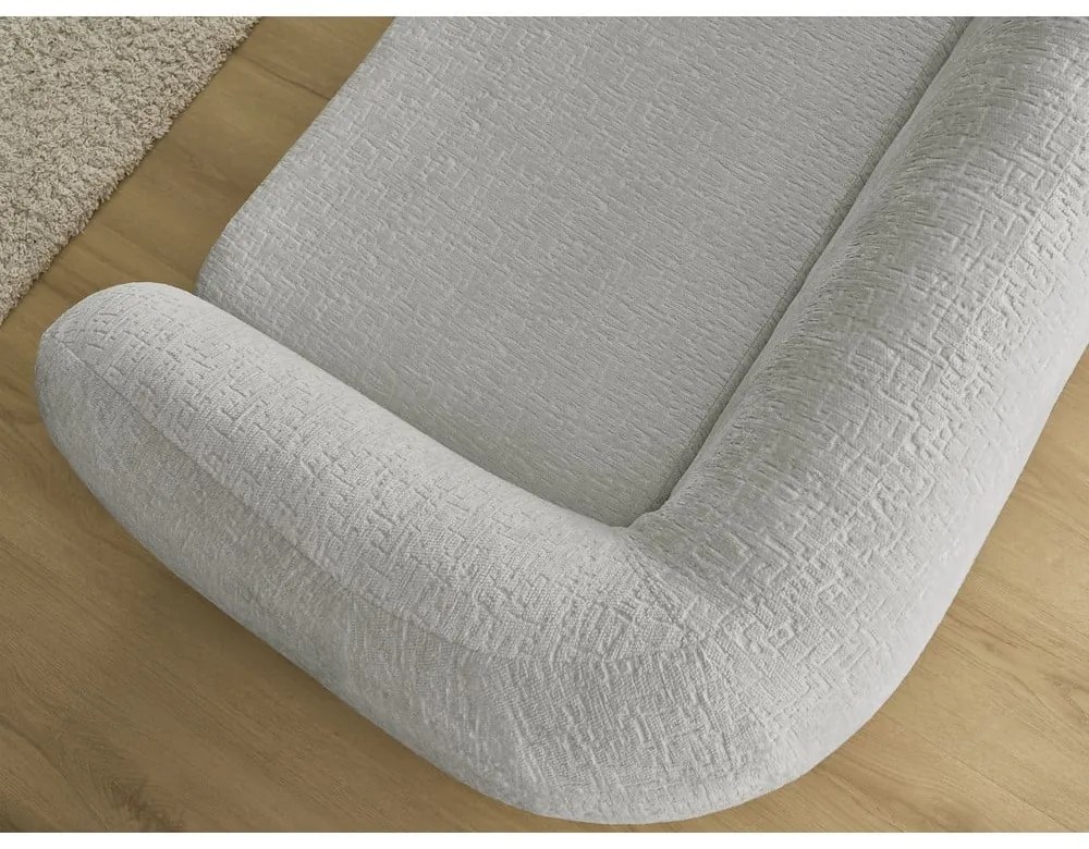 Világosszürke zsenília kinyitható kanapé 228 cm Neyo – Bobochic Paris