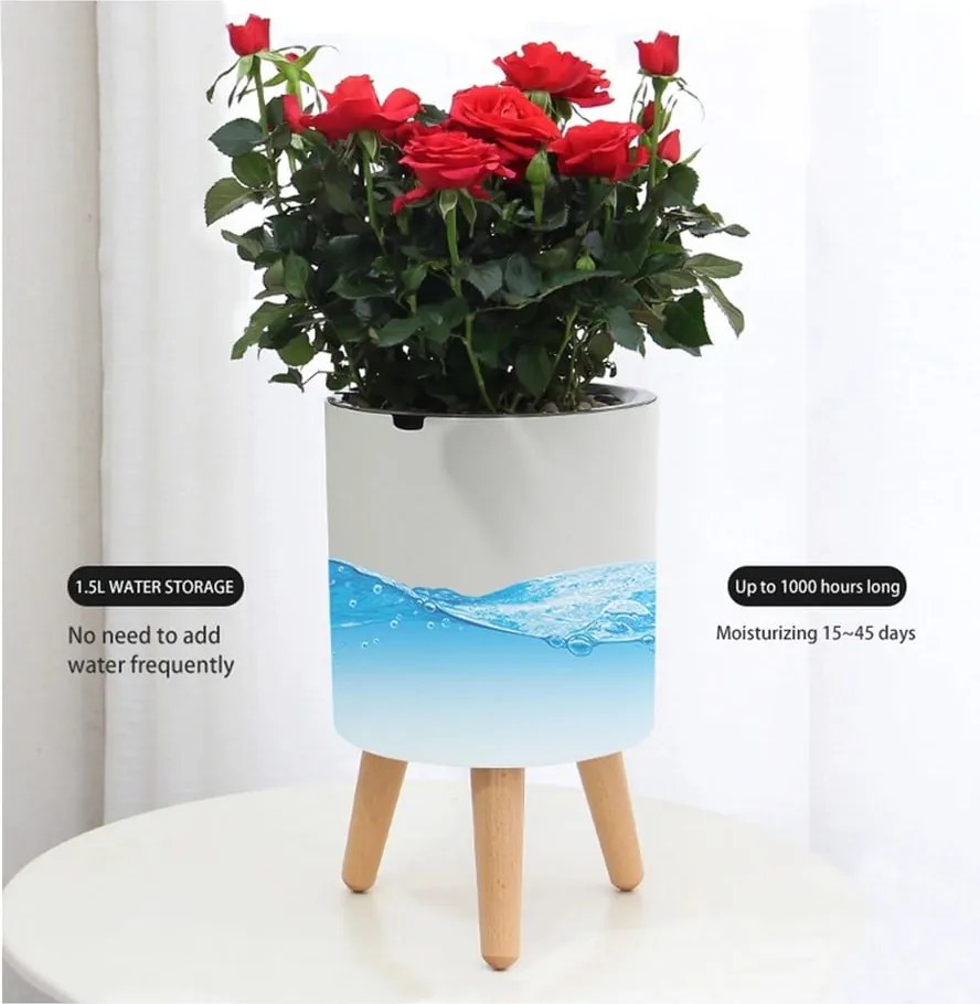 Műanyag önöntözős virágcserép ø 19 cm Calla - Tomasucci