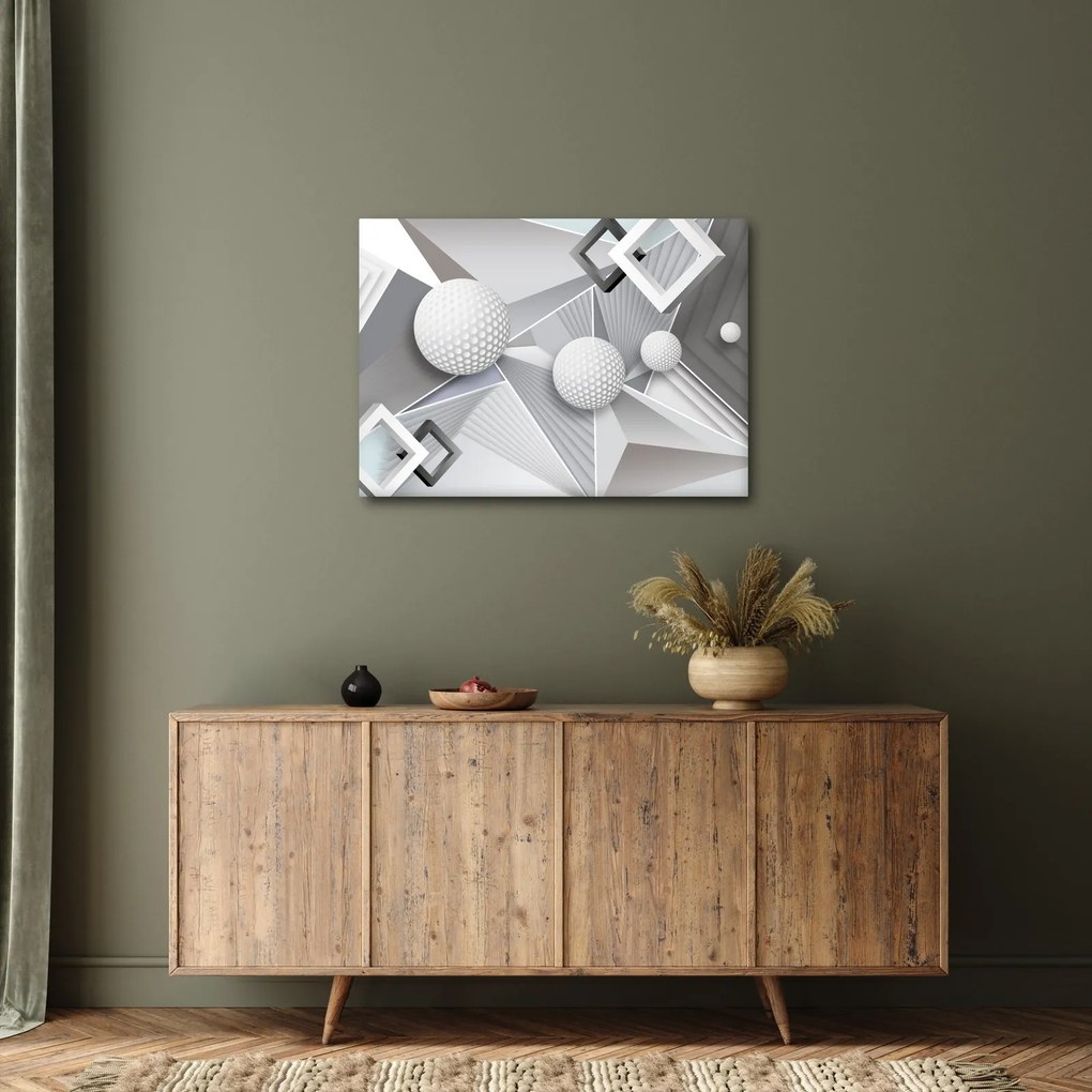 Geometriai absztrakt kép (70x50 cm)
