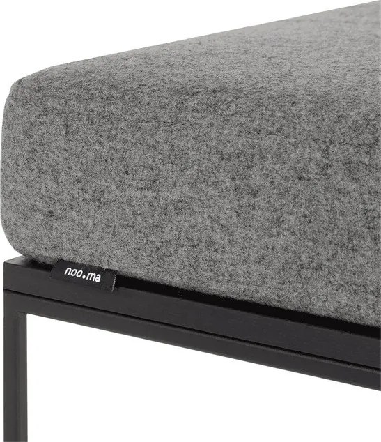 Szürke kárpitozott ülőke Feo – noo.ma
