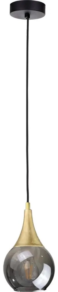 Keter Lighting Csillár zsinóron LACRIMA SMOKY 1xE27/60W/230V KE0051