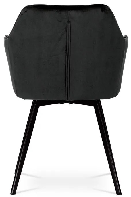 Fekete Bársony Étkezőszék. DCH-425 BK4