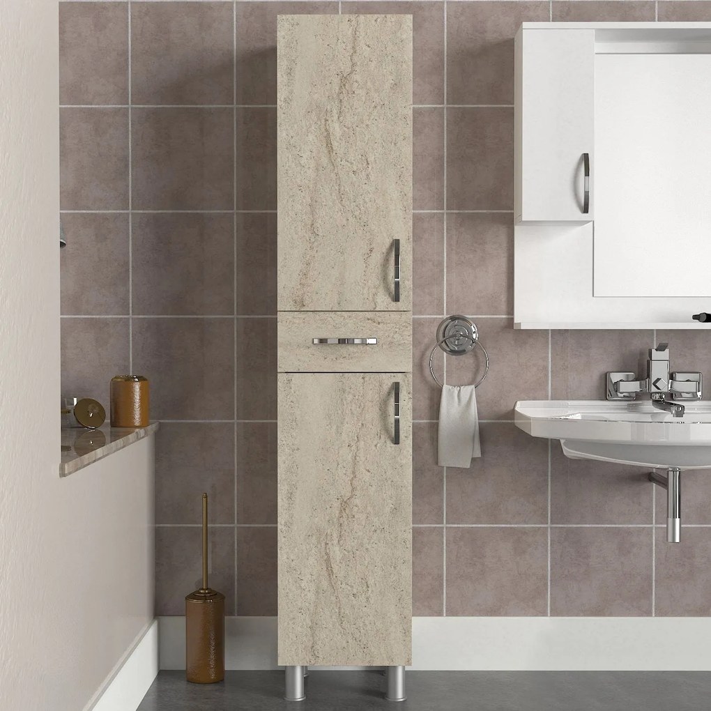 Fürdőszoba szekrény Selin 2 Doors 1 Drawer