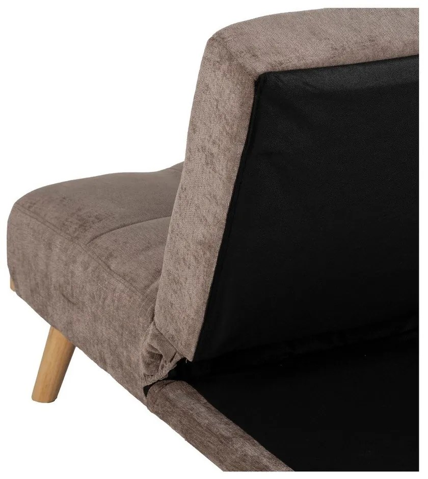 Barna zsenília kinyitható kanapé 178 cm – Ixia