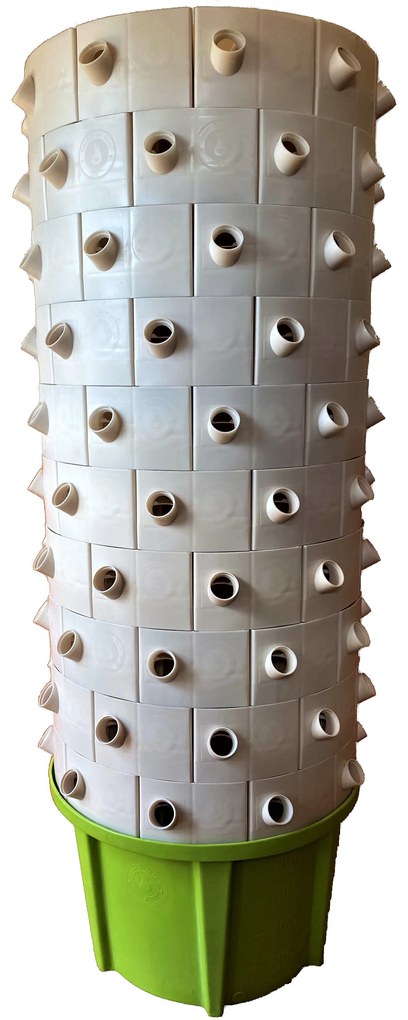 HIDROPÓNIÁS BERENDEZÉS 'ROTOWER' 10 SZINTES, KERINGETŐ SZIVATTYÚVAL