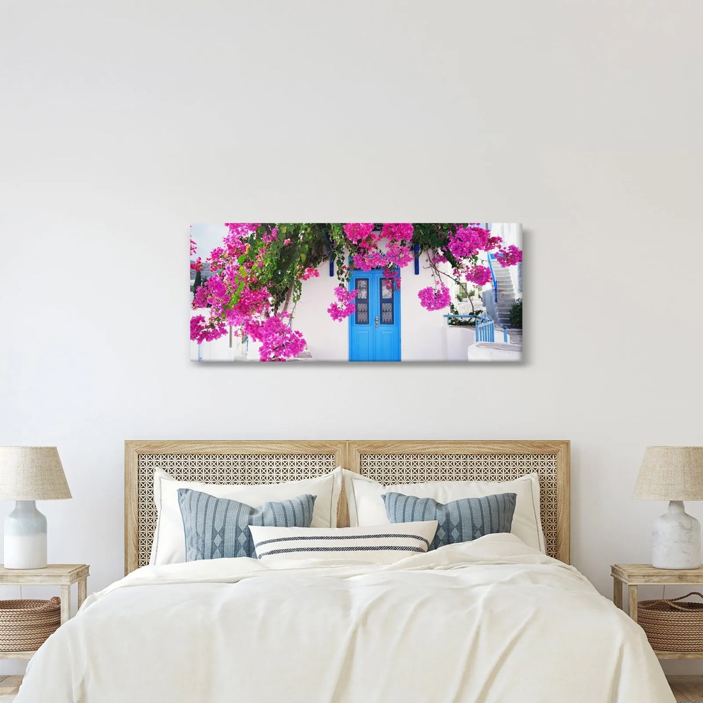 Kép - Hagyományos görög ház (120x50 cm)