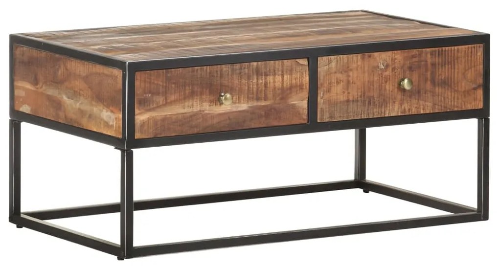 nyers akácfa dohányzóasztal 90 x 50 x 40 cm