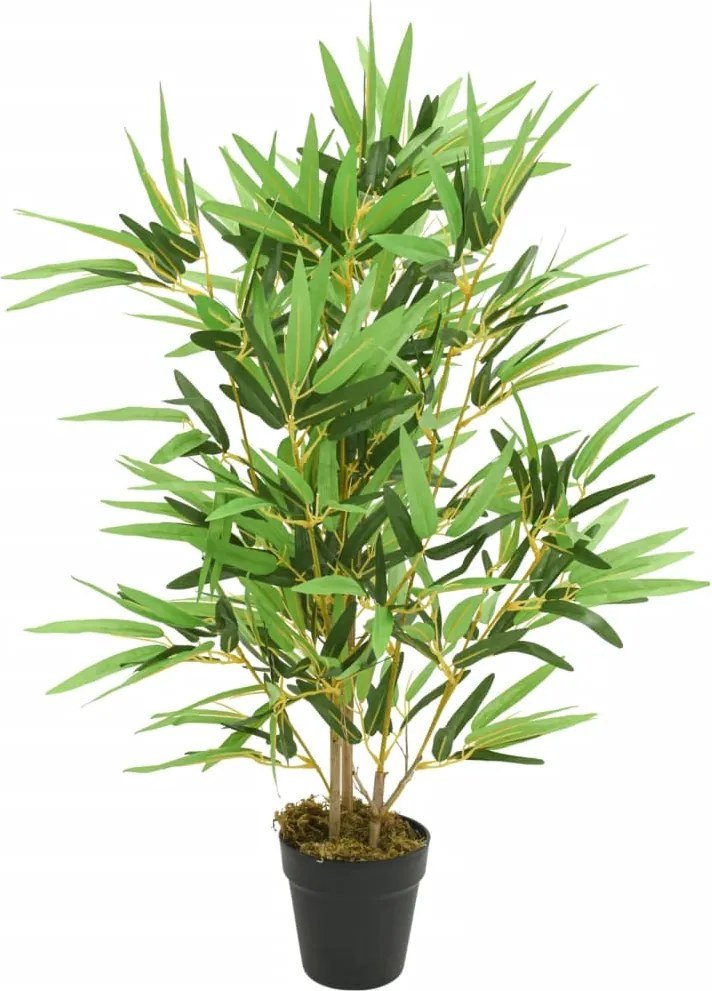 vidaXL zöld mű bambuszfa 368 levéllel 80 cm