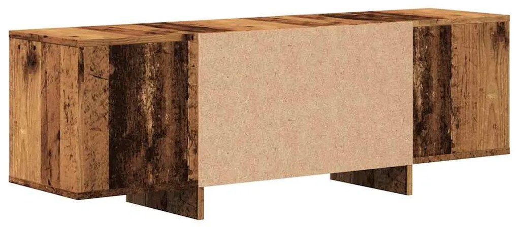 antik fa színű szerelt fa TV-szekrény 120 x 30 x 40,5 cm