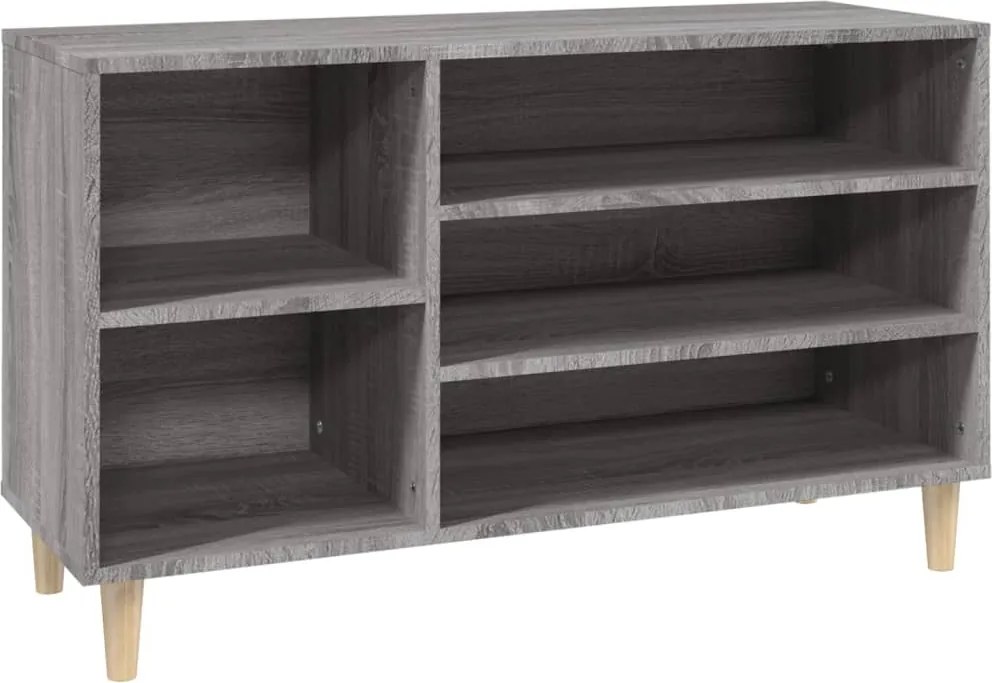 vidaXL szürke sonoma színű szerelt fa cipősszekrény 102x36x60 cm
