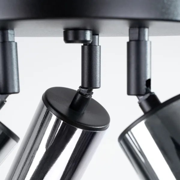 Sollux SL.1369 - Spotlámpa WINX 3xGU10/10W/230V fekete/króm