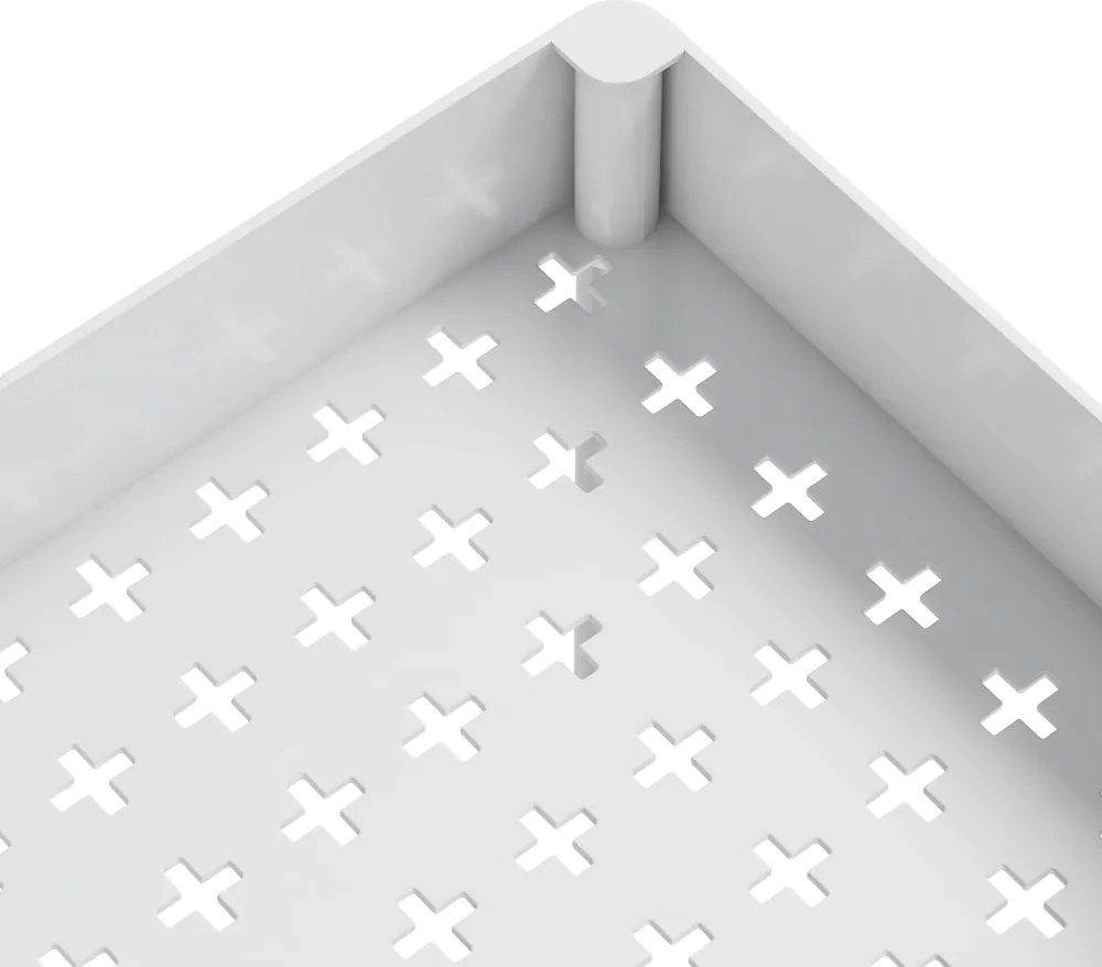 Mozgatható polc, fehér, ALIOL TYP 1