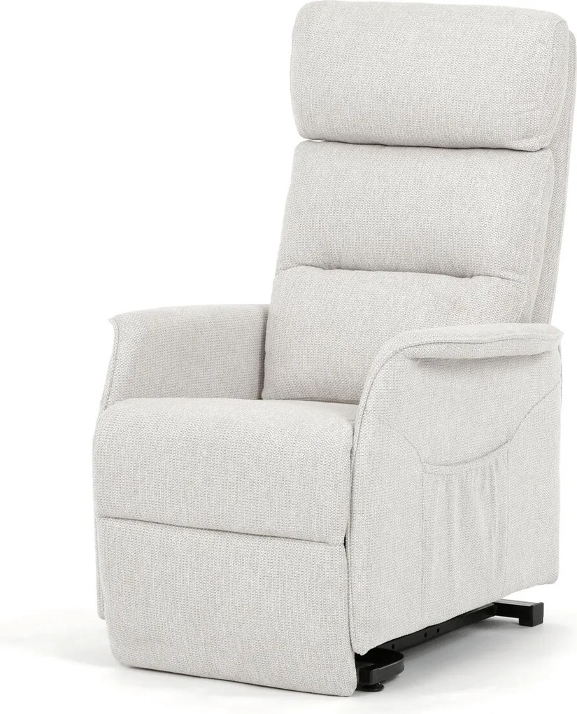 Bézs elektromos relaxfotel kábeles vezérléssel, szövet kárpitozással, TV-L8960 CRM2