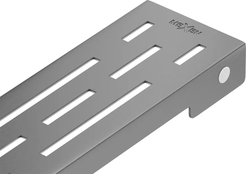 Mexen Flat M01 vonalmenti lefolyó takaró 60 cm, szálcsiszolt gun gray - 1E20060