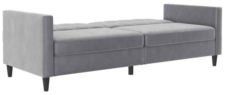 Világosszürke bársony kanapé 203 cm Hartford – Støraa
