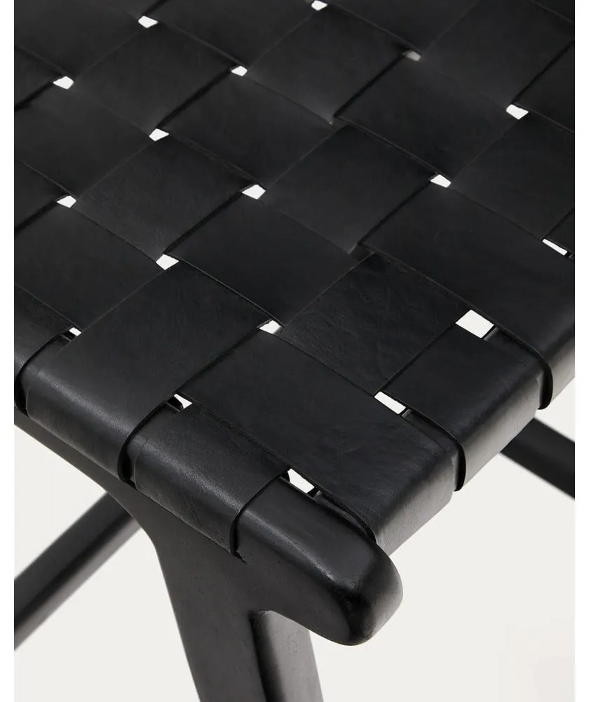 Fekete mahagóni fa bárszék Calixta – Kave Home