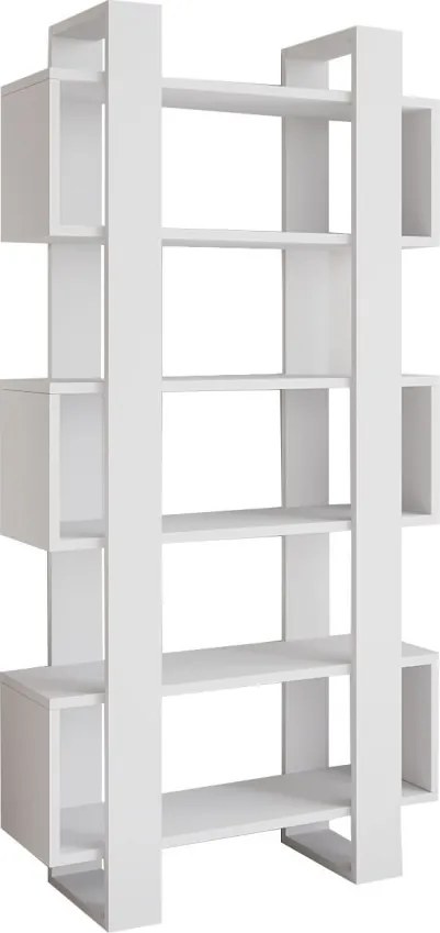 Milano könyvespolc, fehér, 80 cm