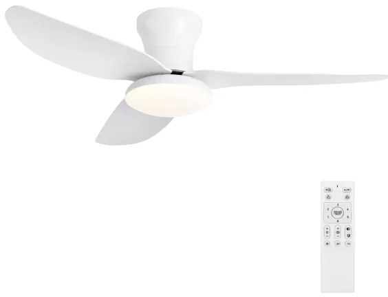 Brilagi - LED állítható mennyezeti ventilátor 30W 230V 3000-6500K fehér + DO