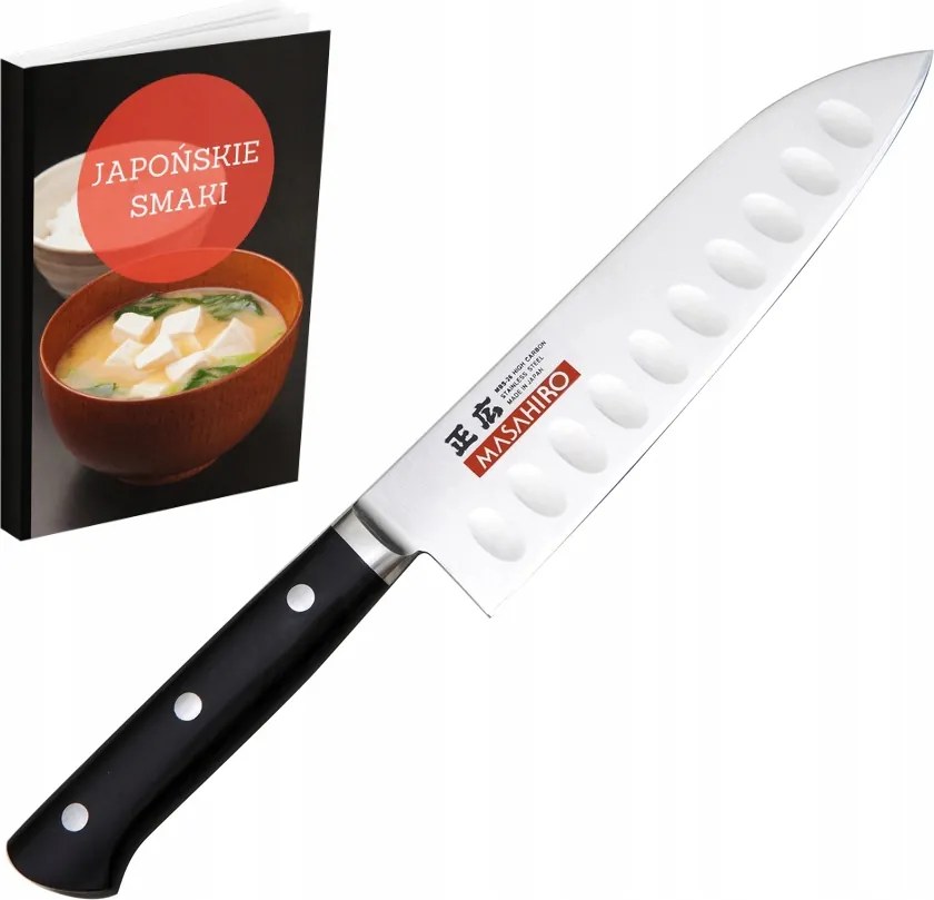 Masahiro kés Mv-h Santoku Dimple 17,5 cm univerzális, japán acél