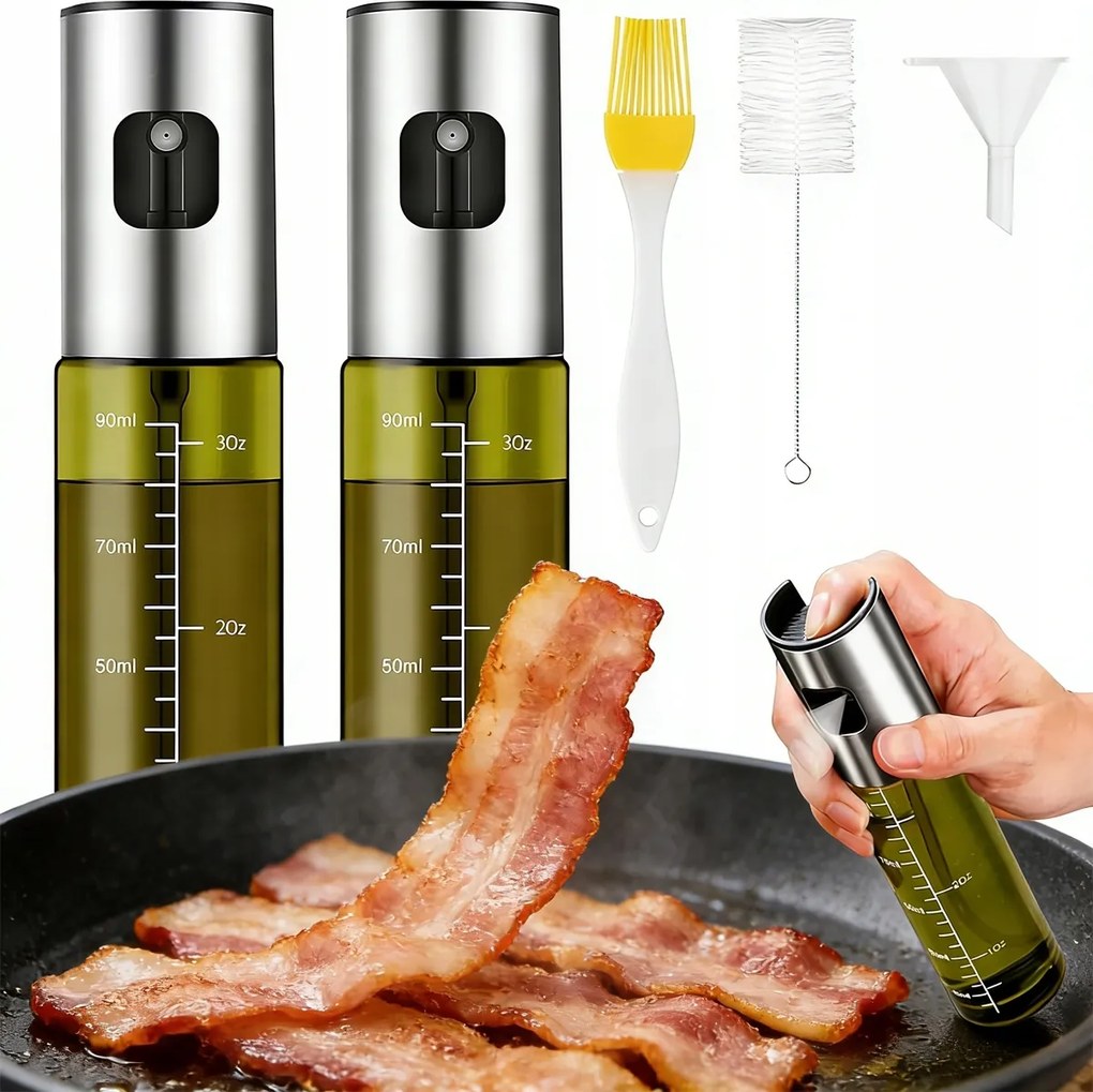 Olajszóró Permetező Ecet Adagoló Acél Atomizer