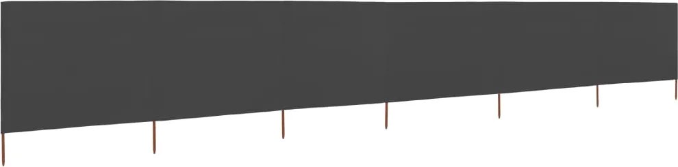vidaXL szürke 6-paneles szövet szélellenző 800 x 80 cm
