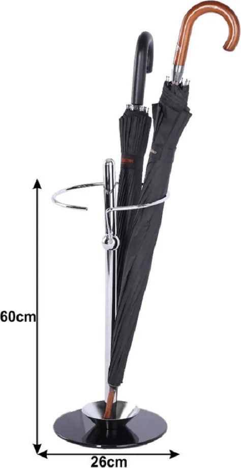 Esernyőtartó fém/üveg, OLDO