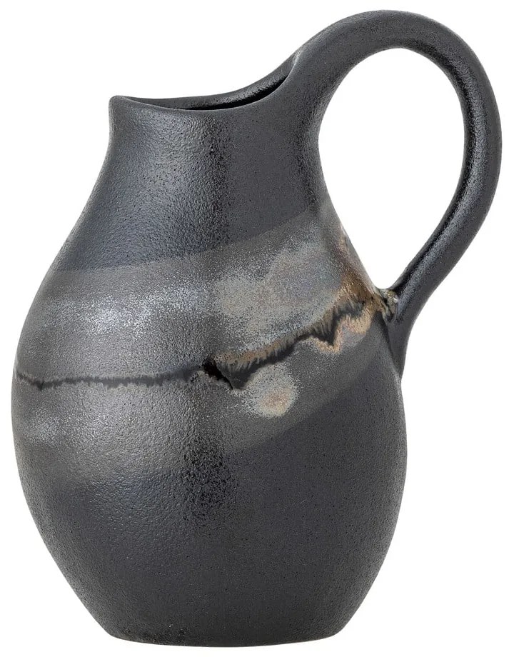 Sötétszürke kőedény váza (magasság 15 cm) Alvena – Bloomingville