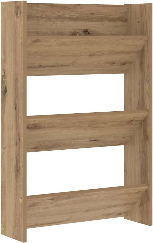 vidaXL Cipőszekrény polcokkal Artisan tölgy 60 x 18 x 90 cm Faanyag