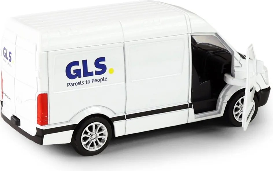 RAPPA Fém játékautó GLS nyitható ajtókkal - 14 cm